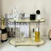 Estante de Almacenamiento Multicapa Estilo Francés Organizador de Escritorio para Tocador para Perfume, Aromaterapia, Productos para el Cuidado de la Piel, Bandeja para Artículos Varios de Baño