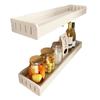 Estante de condimentos sin perforaciones, estante de almacenamiento de suministros de cocina montado en la pared, estante de almacenamiento de cocina, estante de almacenamiento de cocina blanco