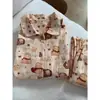 Serie de pijamas de primavera y otoño empaquetados para mujer, nuevo conjunto de ropa para el hogar de algodón nube de manga larga con cuello pequeño y pantalones largos, estilo étnico