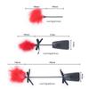 Paquete Divertido y Coqueto de Pluma Kat Burlas Herramientas de Trasero para Hombres y Mujeres Color Doble Uso Cuero Juguete Sexual para Adultos