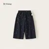 Pantalones de pierna recta para niña Youbao Huzhou Zhili, pantalones largos elegantes con estampado de estrellas para niño pequeño, pantalones de chándal holgados para niños, ropa de otoño