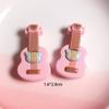 Accesorios de joyería de resina para hacer tú mismo con diseño de oso musical de dibujos animados, pegamento en crema para carcasa de teléfono móvil, llavero, cuerda para el pelo, pegatina para taza de agua