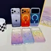 Aplicable a iPhone 18 Pro Max Funda de Teléfono Magnética Brillante Apple 17 Cubierta con Purpurina Cobertura Total Protección contra Caídas