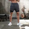 Comercio Exterior Transfronterizo Pantalones Cortos de Running para Hombre Deportes Ocio Exteriores Sueltos Multibolsillos Doble Capa Pantalones de Fitness