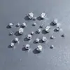 Contas Geométricas de Rombos em Prata de Lei S925, Contas Espaçadoras, Contas Soltas, Acessórios de Prata de Lei, Colar DIY Feito à Mão, Pulseira, Materiais para Miçangas