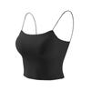 Colete fino de alcinha para primavera e verão feminino simples para usar por baixo sem aro com bojo de seda gelada tomara-que-caia tudo-combina lingerie de luxo leve