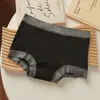 Pantaloncillos tipo bóxer de algodón puro gris para niñas, de longitud extendida, entrepierna 100% algodón, hipoalergénicos, transpirables, de cintura media, algodón puro, ajustados a la cadera, bóxers para niñas jóvenes