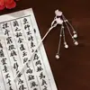 Novo Estilo Chinês Grampo de Cabelo Liga Eletroforese Borla Passo Acessórios de Cabelo Estilo Nacional Hanfu Saia de Rosto de Cavalo Acessórios de Grampo Longo