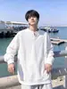 Sudadera con cuello en V y remaches de 380 g de alta resistencia para niños, nueva otoño 2026 estilo americano juvenil cityboy camiseta de manga larga