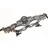 Máscara de flor negra, accesorio de disfraz para baile de máscaras, máscara de media cara para fiesta/fiesta anual, antifaz, máscara nocturna de maquillaje.