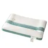 Almohada cervical para ayudar a dormir a niños para dormitorio de estudiante, algodón puro, juego de dos, núcleo de almohada bajo, pieza única, para edades de 6 a 10 años