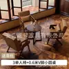 Sillón Individual, Mesa y Sillas Pequeñas para Sala de Estar y Balcón, Silla para Dormitorio de Hotel y Casa de Huéspedes, Estilo Vintage