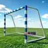 Portería de Fútbol de Aleación de Aluminio con Ruedas, Móvil para Competición y Entrenamiento, Red de Fútbol Equipo de Fitness
