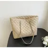 Bolso Grande de Cadena a Cuadros de Moda para Mujer, Nuevo Bolso Tote de Gran Capacidad de Lujo Ligero, Bolso de Hombro Único para Viajar, Bolso de Axila de Moda
