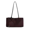Bolsa tote casual de veludo fosco para mulheres, novo modelo 2026, toque de alta qualidade, bolsa de ombro e axila de grande capacidade para o dia a dia