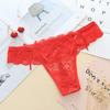 Vendas Diretas da Fábrica Tanga Jacquard de Renda Transparente Sexy Calcinha T de Cintura Baixa Sexy para Mulheres 6031