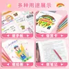 Caneta Gel Contorno Colorida com Glitter de Alta Capacidade para Estudante, Caneta Marcadora Highlighter para Planner Estudantil Infantil