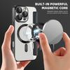 Funda Magnética Transparente Estilo Yadun Xiaoxiangfeng Electroplateada para iPhone 16, Funda de Cuero Tipo Flip Cover para Apple 18Promax