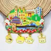 Série GuangdongGuangzhou Yangcheng Yueyun Huacheng Cenário Ímãs de Geladeira Souvenirs Turísticos Culturais e Criativos Adesivos Magnéticos