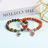 Pulsera Ojo de Horus Transfronteriza con Gema de Tiempo Moda Europea y Americana Retro Cristal Pulsera Creativa Joyería al por Mayor