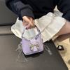 Bolsa de Mão Niche Laço 2025 Nova Tendência Primavera/Verão Doce e Cool Mini Bolsa de Corrente Batom Cor Doce Bolsa Pequena