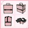Estuche para cosméticos personalizado, de tela de PVC, con doble apertura y cierre sencillo, para guardar productos de cuidado de la piel.