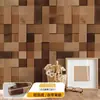 Fábrica de Origen Patrón Vintage Grano de Madera Pared Fondo del Hogar Papel Tapiz Autoadhesivo Pegatinas de Pared Papel Tapiz Decorativo para Renovación