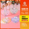 Llavero de rompecabezas de acrílico transparente foto personalizada DIY estrella colgante periférico regalo creativo para novia
