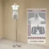 Soporte de Exhibición Modelo Original de Cuerpo Plano de Gama Alta Maniquí Muñeco Accesorios Tienda de Ropa para Mujer Maniquí de Vitrina de Tienda de Ropa de Medio Cuerpo Femenino