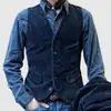 Chaleco de pana estilo retro americano para hombre, chaqueta informal estilo británico, de Amazon Independent Station Tooling, transfronterizo