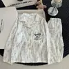 Nuevo conjunto de algodón nube para primavera y otoño, de manga larga y pantalón largo, con estampado de dibujos animados, cómodo para casa, para niños y niñas, adecuado para niños mayores y conjuntos a juego para padres e hijos