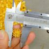 Pendientes de flor rica de oro de arena de Vietnam para mujer, diseño simple de temperamento, pendientes de latón chapados en oro, venta al por mayor de joyería