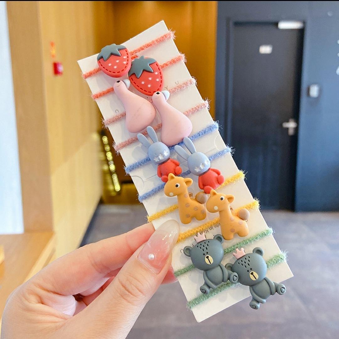 毛绒拇指圈卡通皮筋