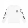 Top unissex com estampa de desenho animado personalizada transfronteiriça da Amazon, casual de caimento solto, camiseta raglan de manga longa color-blocking, moderna