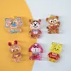 Lindo Transparente Brillante Winnie the Pooh Mono DIY Pegamento de Crema Accesorios para el Cabello, Gomas para el Cabello, Funda de Teléfono y Accesorios de Decoración para Zapatos