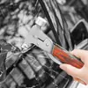 Martillo de seguridad multifuncional 4 en 1 para coche, rompecristales de emergencia para vehículo, herramienta rompecristales de acero inoxidable