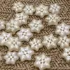 Botões de resina de natal floco de neve de natal botão feito à mão acessórios de cabelo acessórios de cabelo material diy acessórios de joias diy