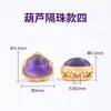 Tao Color Plateado en Cobre que Conserva el Color Incrustaciones de Amatista Natural Accesorios Pulsera DIY Collar con Cuentas Colgante Pequeño Material para Cuentas