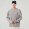Sudadera para hombre joven, nuevo estilo primavera y otoño 2026, chaqueta tipo pullover de color liso estilo americano, holgada, cómoda, casual, versátil