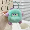 Llavero de Imitación de Piel de Conejo Accesorio de Felpa Colgante de Bolso Bola de Carbón Pequeña Decoración Regalo para Niñas Muñeca Colgante Pequeño