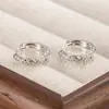 2025 Venta Caliente Pendientes Espirales Personalizados de Diamante Completo para Mujeres Uso Diario Viajes Pendientes de Dormir de Alta Gama Venta al por Mayor