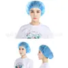 Gorro Desechable Redondo Engrosado Gorro de Tela No Tejida Gorro Redondo Hecho a Mano Taller de Alimentos Chef Gorro a Prueba de Polvo Transpirable Gorro de Malla