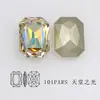 Dongzhou Crystal 14*10 Rectangular Octagonal Manicura Fondo Puntiagudo Diamante Vidrio K9 Diamante DIY Accesorios de Joyería Accesorios de Ropa