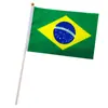 Número de suministros del fabricante. 8 Banderas Brasileñas para Agitar a Mano y Banderas Nacionales de Varios Países de 14*21cm