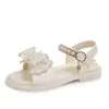 Sandalias para Niñas 2025 Nuevo Estilo de Verano Moda con Suela Suave Calzado Infantil para Niños Pequeños y Medianos, Niñas Pequeñas, Bebés, Zapatos de Princesa con Cristal