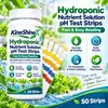 Tiras de teste de pH para solução nutritiva hidropônica KineShineX, 50 tiras por pacote, para teste rápido da acidez ou alcalinidade de soluções nutritivas para plantas