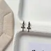 Novo Brinco Pequeno Múltiplo Estrela Manga Cruz Stud para Mulheres Zircônia Micro-cravejada Brinco Retro Tendência Acessórios de Brinco Personalidade