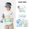 Camiseta de Manga Corta de Algodón Puro para Niños Europeos 2026 Nueva Ropa Infantil Verano Delgado Ropa de Verano Top de Media Manga para Niños y Bebés