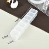 Pastillero Multifuncional de 7 Compartimentos, Pastillero de 7 Días Tipo Pulsador, Caja de Almacenamiento Semanal, Caja de Almacenamiento Portátil Personalizada