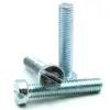 GB65 parafuso de máquina com cabeça cilíndrica de uma palavra zinco azul e branco M3M4M5M6M8/5/8/10/12/16/18 parafuso de aço carbono